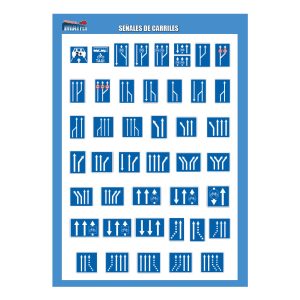 LÁMINA SEÑALES DE CARRILES
