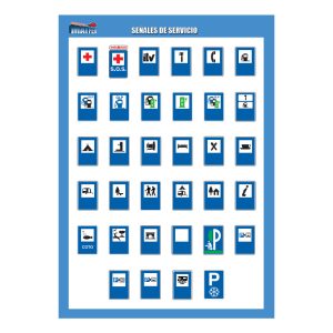 LÁMINA SEÑALES DE SERVICIO