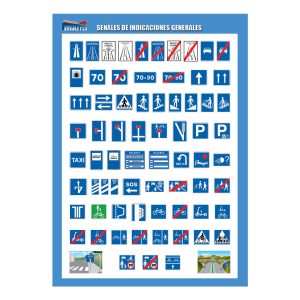 LÁMINA SEÑALES DE INDICACIONES GENERALES